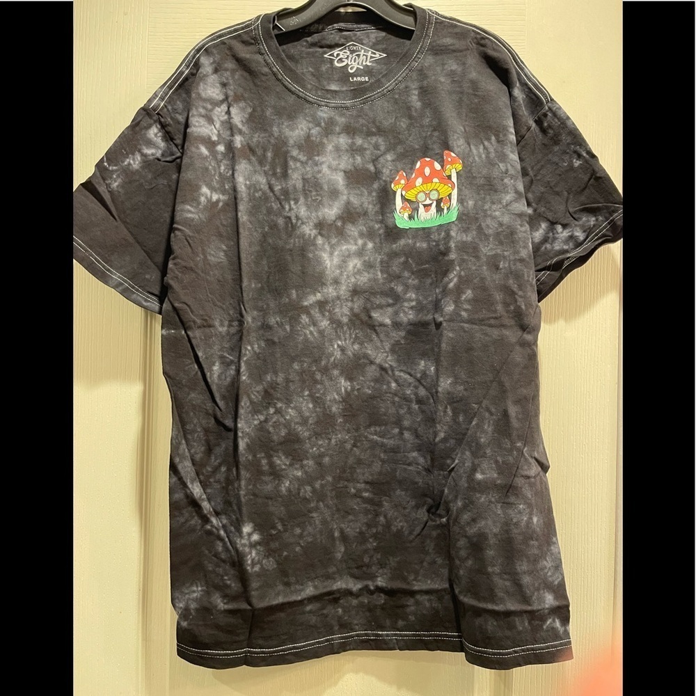 Black Tiedye MushroomT-Shirt, Large, NWOT - Picture 8 of 10